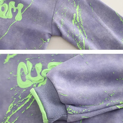 Renkli Desenli Unisex Çocuk Sweat ve Esnek Kot Takımı - MAKKA