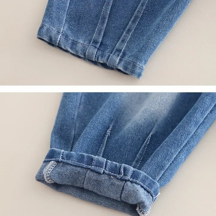 Renkli Desenli Unisex Çocuk Sweat ve Esnek Kot Takımı - MAKKA