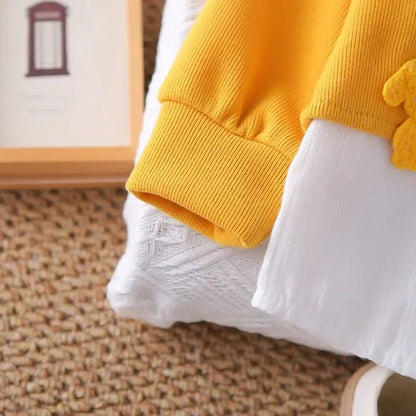 Renkli Düğmeli Gömlek Yaka Esnek Bel Kız Çocuk Takımı - MAKKA