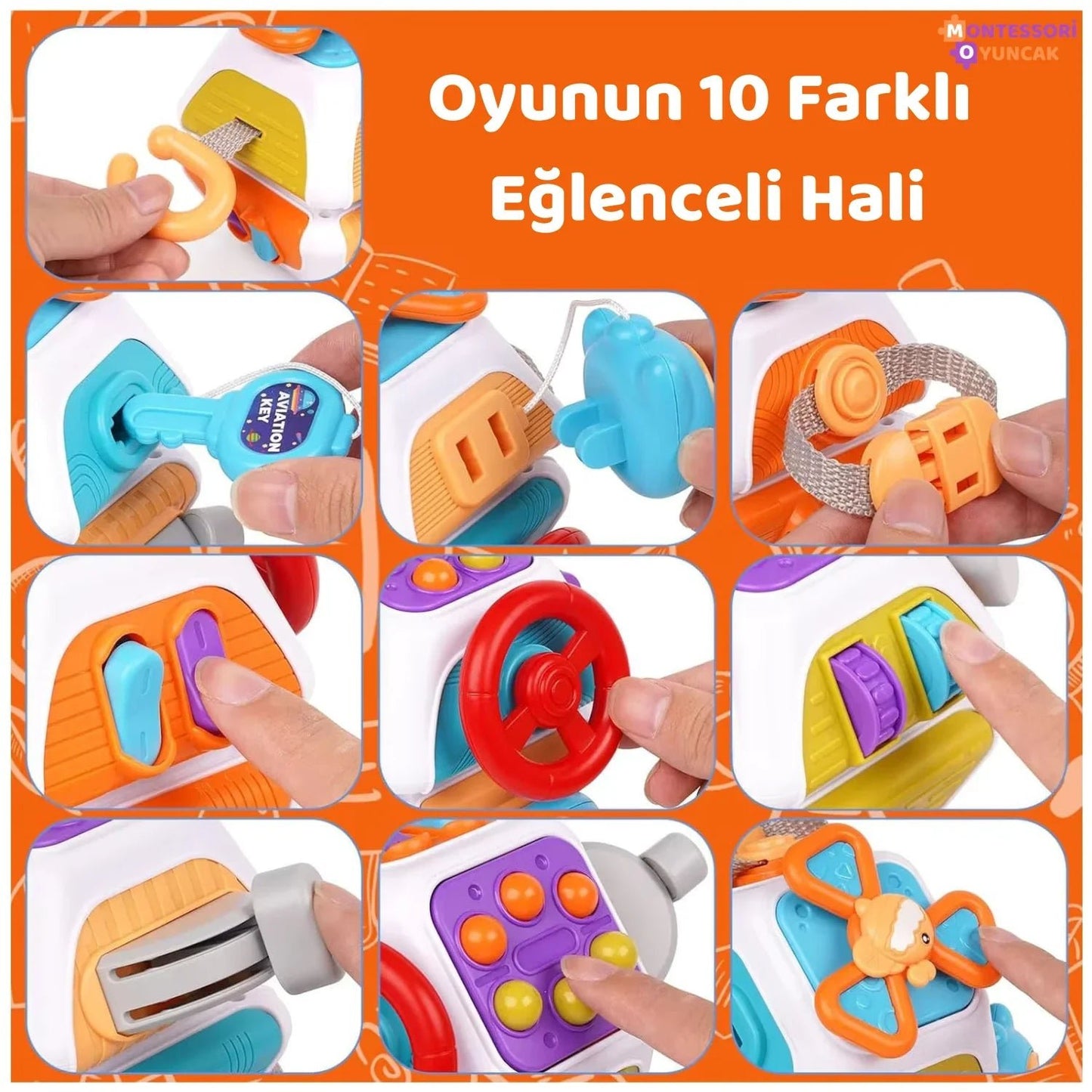 Renkli Montessori Duyusal Oyuncak - İnce Motor ve Keşif Eğitimi - MAKKA