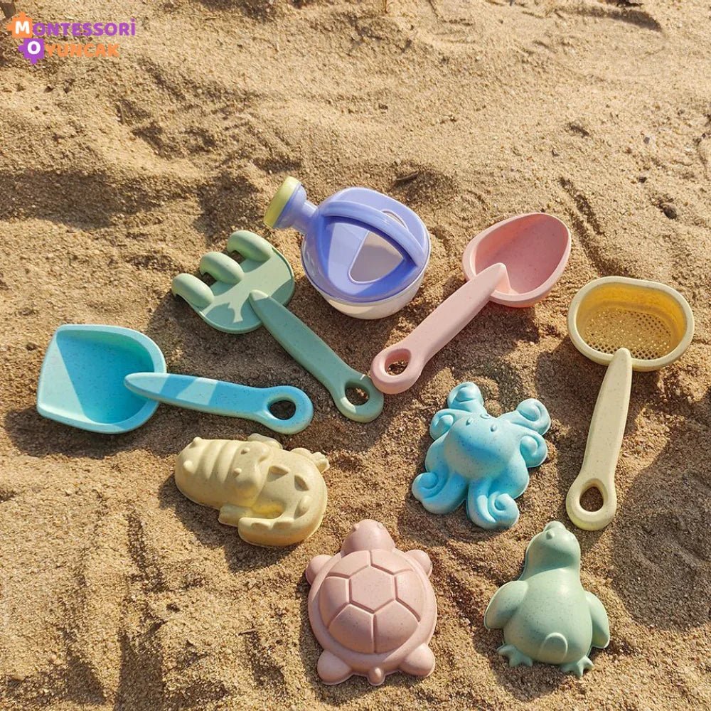 Renkli Plaj ve Su Oyuncak Seti - 10 Parça Dayanıklı Eğlence - MAKKA