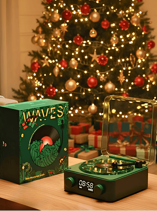 Retro Waves Plak Çalar - Çok Renkli Taşınabilir Tasarım - MAKKA