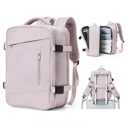 Ryanair Onaylı LK Kabin Seyahat Sırt Çantası Genişleyebilir Anti - hırsız Laptop Bölmeli Unisex - MAKKA