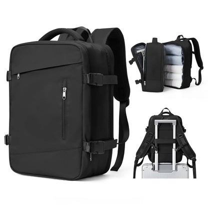 Ryanair Onaylı LK Kabin Seyahat Sırt Çantası Genişleyebilir Anti - hırsız Laptop Bölmeli Unisex - MAKKA