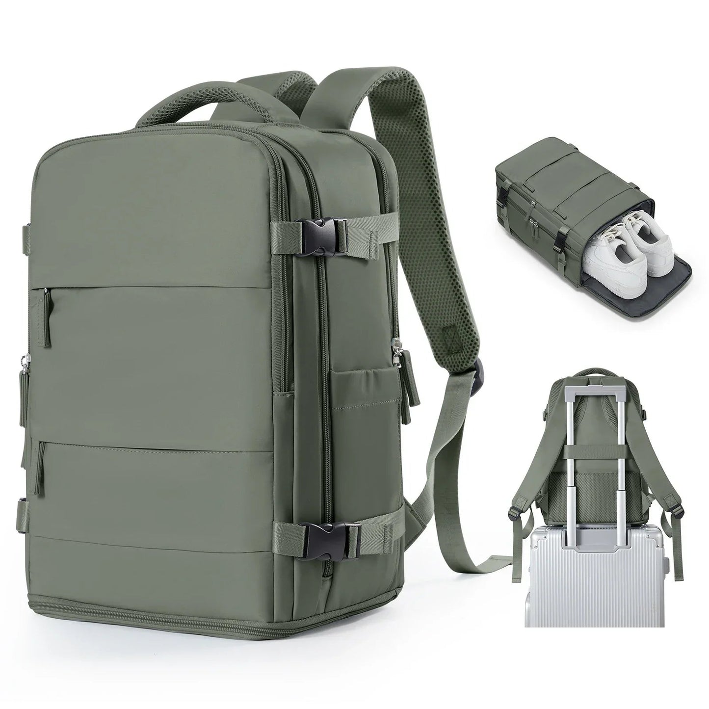 Ryanair Onaylı Suya Dayanıklı Kabin Sırt Çantası Laptop Bölmeli - MAKKA