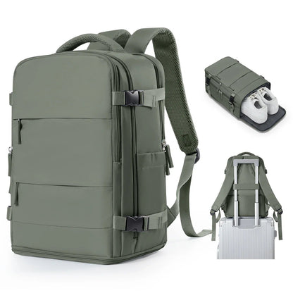 Ryanair Onaylı Suya Dayanıklı Kabin Sırt Çantası Laptop Bölmeli - MAKKA