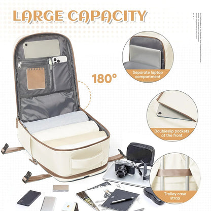 Ryanair Onaylı Suya Dayanıklı Kabin Sırt Çantası Laptop Bölmeli - MAKKA