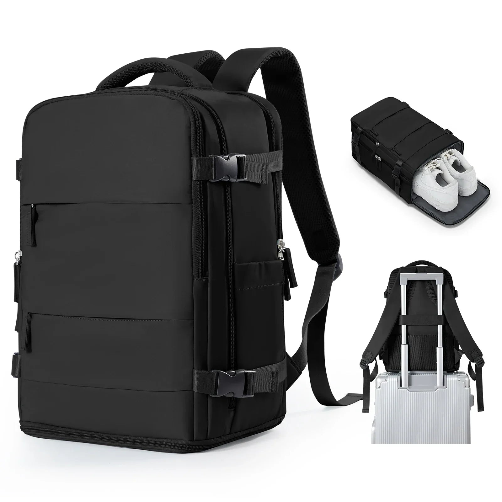 Ryanair Onaylı Suya Dayanıklı Kabin Sırt Çantası Laptop Bölmeli - MAKKA