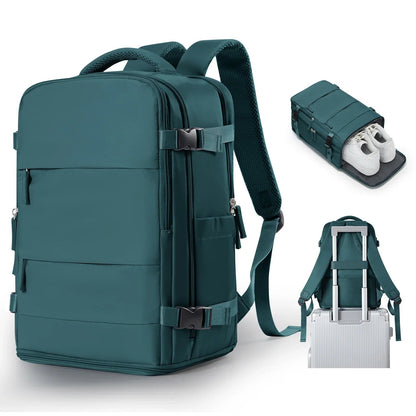 Ryanair Onaylı Suya Dayanıklı Kabin Sırt Çantası Laptop Bölmeli - MAKKA