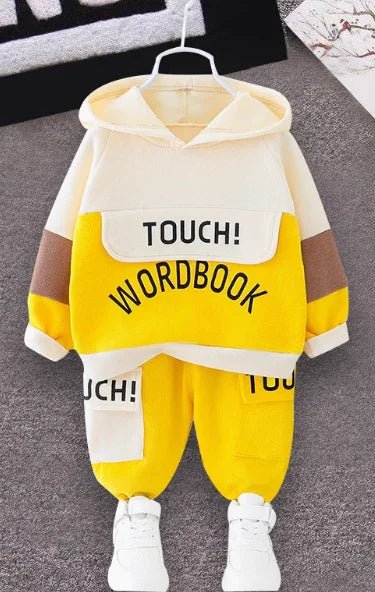 Sarı Pamuklu Erkek Çocuk Takım 1–5 Yaş Rahat - MAKKA