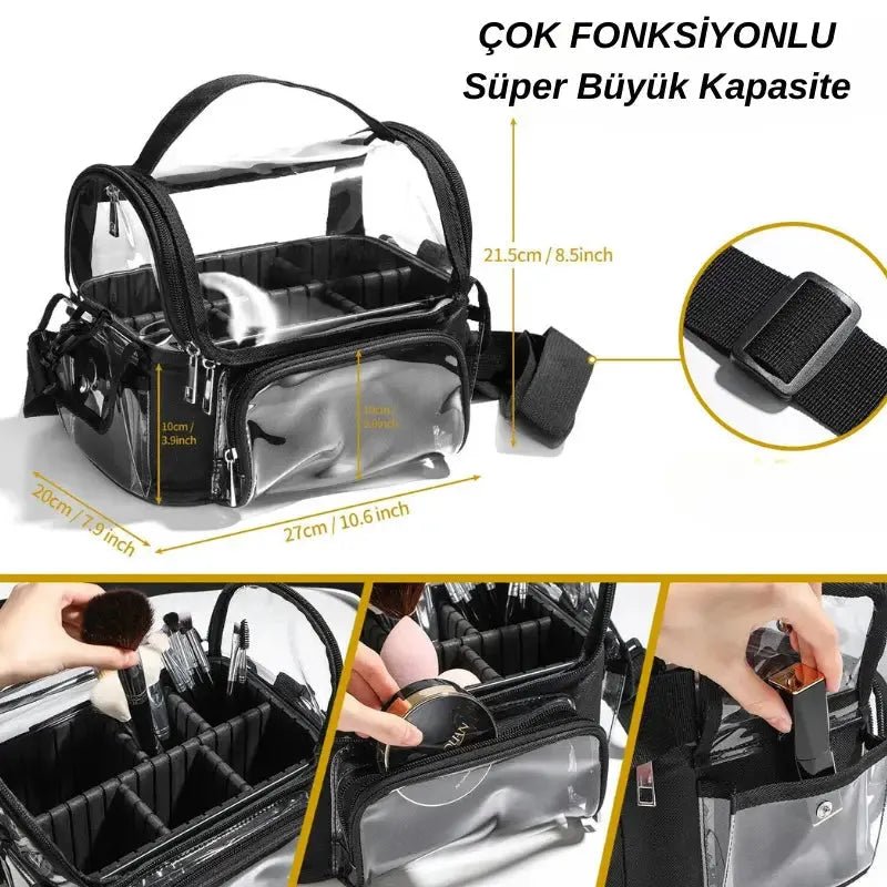 Şeffaf Su Geçirmez Makyaj Çantası - MAKKA