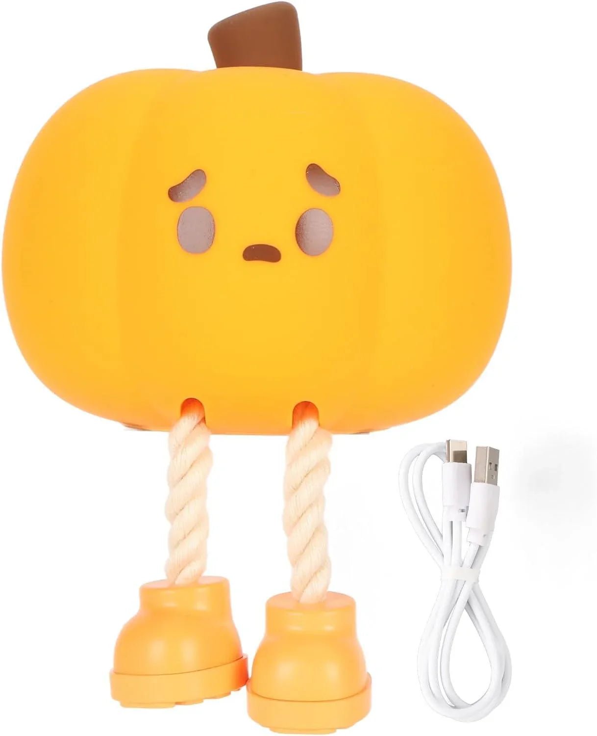 Sevimli Silikon Balkabağı USB Şarjlı LED Gece Lambası - MAKKA