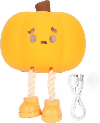 Sevimli Silikon Balkabağı USB Şarjlı LED Gece Lambası - MAKKA