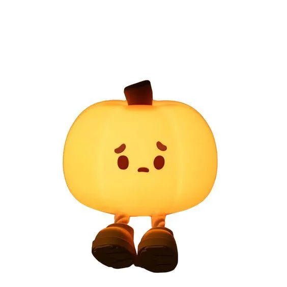 Sevimli Silikon Balkabağı USB Şarjlı LED Gece Lambası - MAKKA