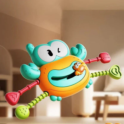 Silikon Yengeç Çekme Montessori Eğitici Oyuncak Bebekler İçin Kaymaz - MAKKA