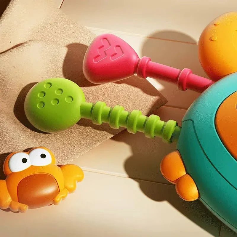 Silikon Yengeç Çekme Montessori Eğitici Oyuncak Bebekler İçin Kaymaz - MAKKA