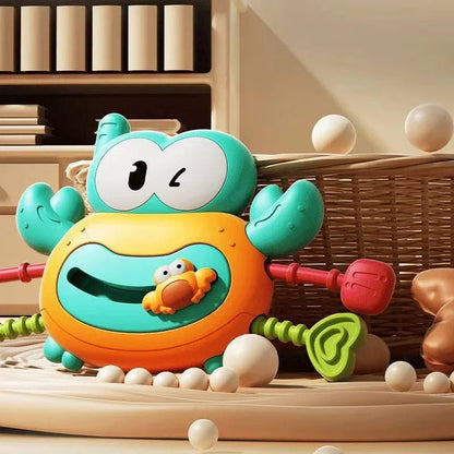 Silikon Yengeç Çekme Montessori Eğitici Oyuncak Bebekler İçin Kaymaz - MAKKA