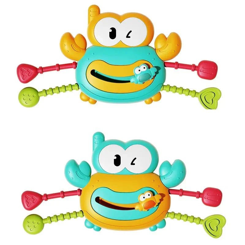 Silikon Yengeç Çekme Montessori Eğitici Oyuncak Bebekler İçin Kaymaz - MAKKA