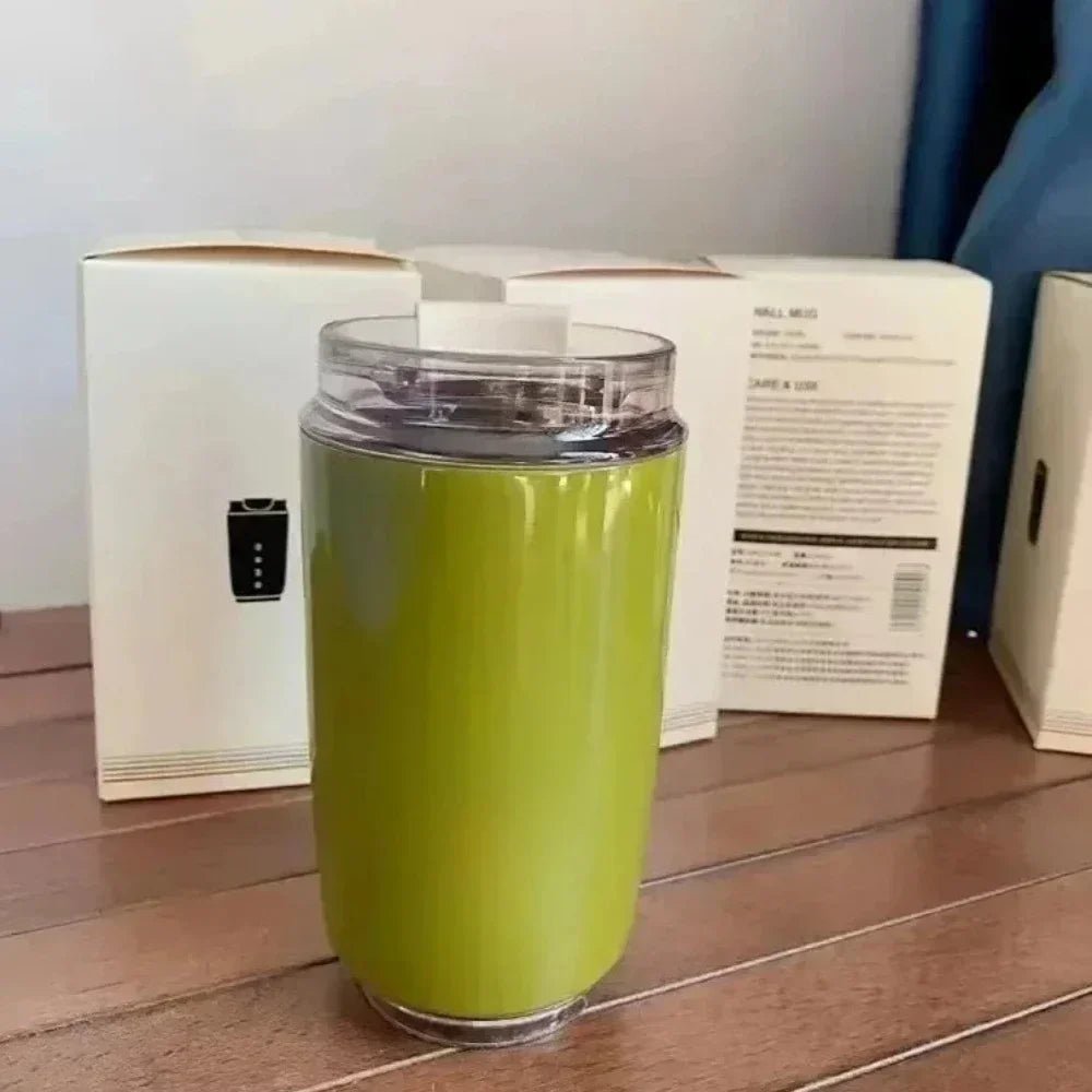 SMEG Tasarım Termos Paslanmaz Çelik 320ML Seyahate Uygun Bardak Yalıtımlı Vakumlu Kupa - MAKKA