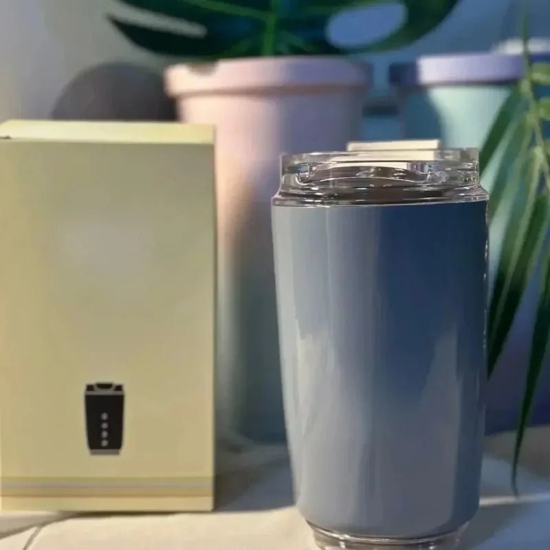 SMEG Tasarım Termos Paslanmaz Çelik 320ML Seyahate Uygun Bardak Yalıtımlı Vakumlu Kupa - MAKKA