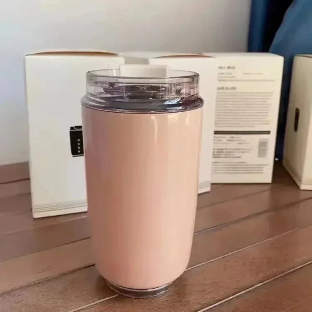 SMEG Tasarım Termos Paslanmaz Çelik 320ML Seyahate Uygun Bardak Yalıtımlı Vakumlu Kupa - MAKKA