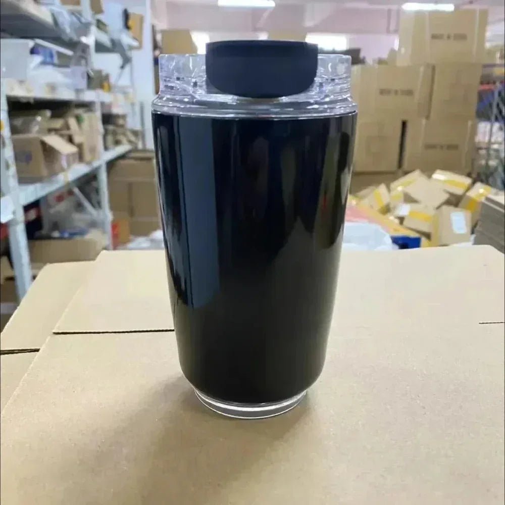 SMEG Tasarım Termos Paslanmaz Çelik 320ML Seyahate Uygun Bardak Yalıtımlı Vakumlu Kupa - MAKKA