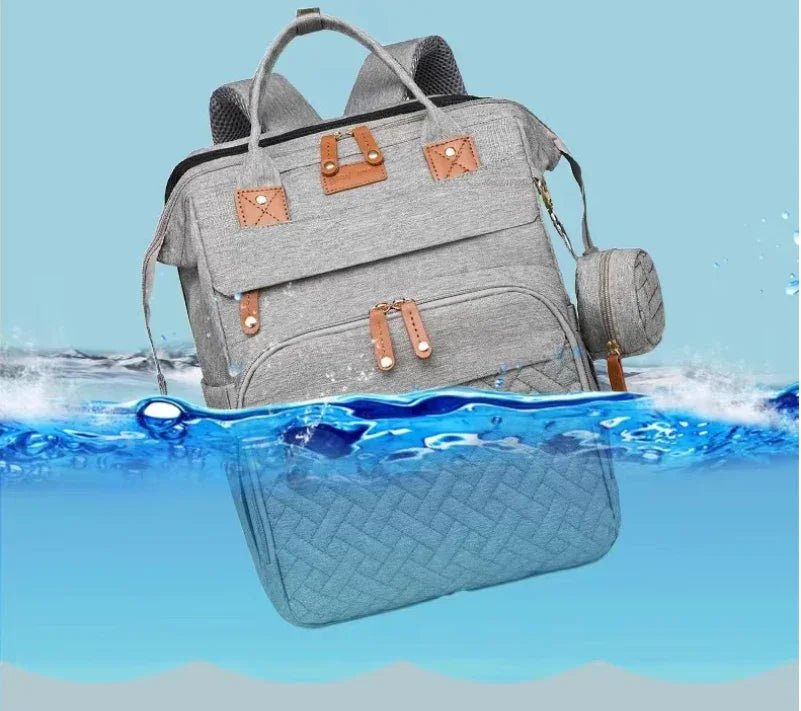 Su Geçirmez Çok Fonksiyonlu Katlanabilir Anne Bebek Taşıma Çantası - MAKKA