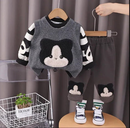 Suya Dayanıklı Peluş Astarlı 3 Parçalı Kışlık Çocuk Takımı - MAKKA