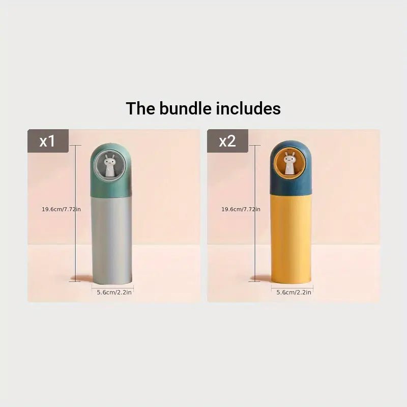 Taşınabilir Karikatür Tavşan Seyahat Diş Fırçası Kılıfı Seti - MAKKA