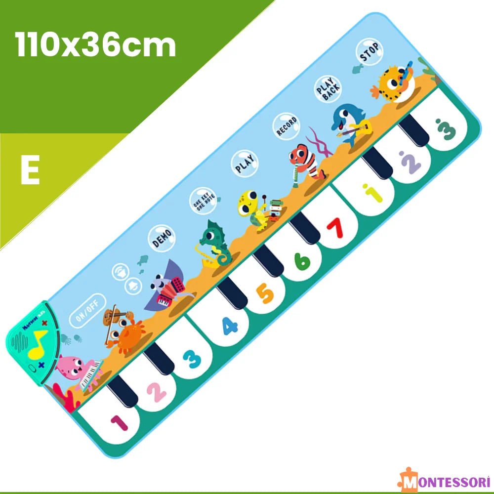 Taşınabilir Montessori Piyano Müzik Matı 25 Tuşlu Eğitici Oyun - MAKKA