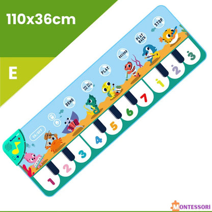 Taşınabilir Montessori Piyano Müzik Matı 25 Tuşlu Eğitici Oyun - MAKKA