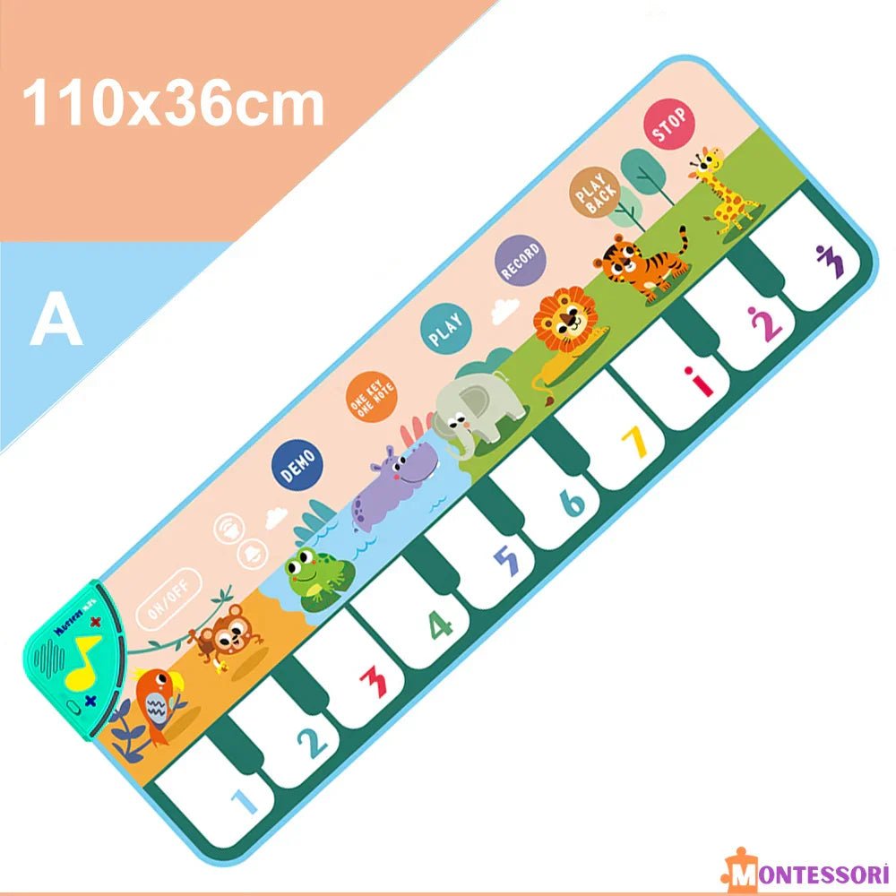 Taşınabilir Montessori Piyano Müzik Matı 25 Tuşlu Eğitici Oyun - MAKKA
