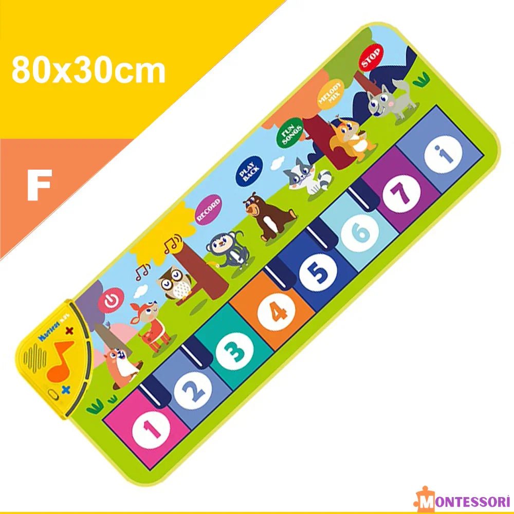 Taşınabilir Montessori Piyano Müzik Matı 25 Tuşlu Eğitici Oyun - MAKKA