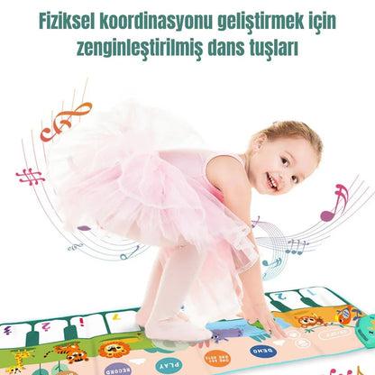 Taşınabilir Montessori Piyano Müzik Matı 25 Tuşlu Eğitici Oyun - MAKKA
