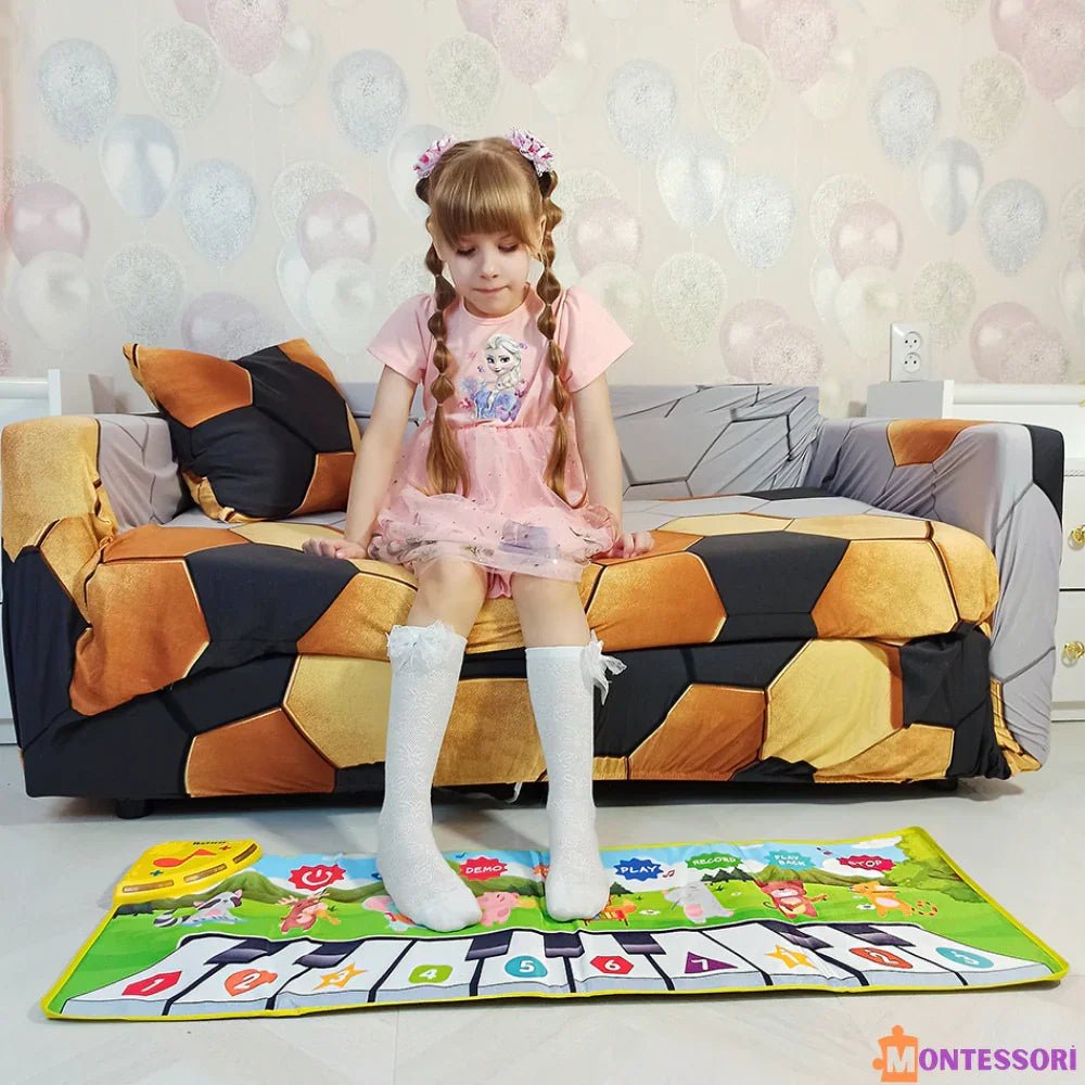 Taşınabilir Montessori Piyano Müzik Matı 25 Tuşlu Eğitici Oyun - MAKKA