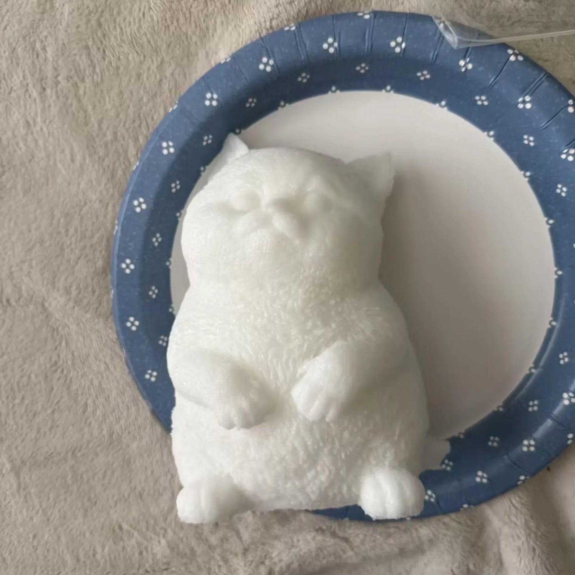 Tombul Kedi Boyanabilir TPR Stres Giderici DIY Kendin Yap Hediye Seti - MAKKA