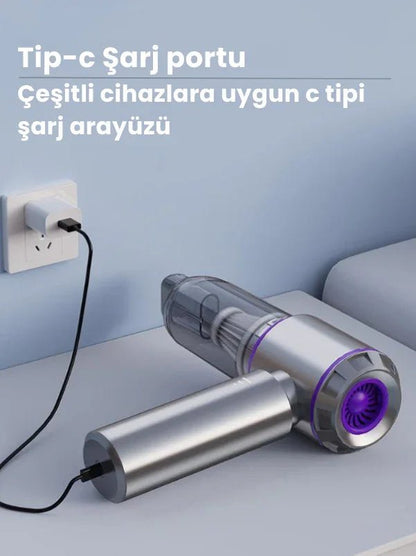 Üflemeli Güçlü vakumlu ev ofis ve araç süpürgesi - MAKKA