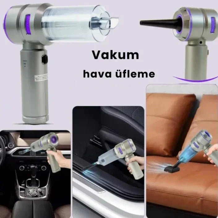 Üflemeli Güçlü vakumlu ev ofis ve araç süpürgesi - MAKKA
