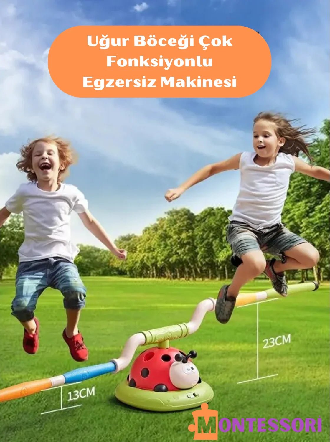 Uğur Böceği Montessori Çok Fonksiyonlu Çocuk Egzersiz ve Tırmanma - MAKKA