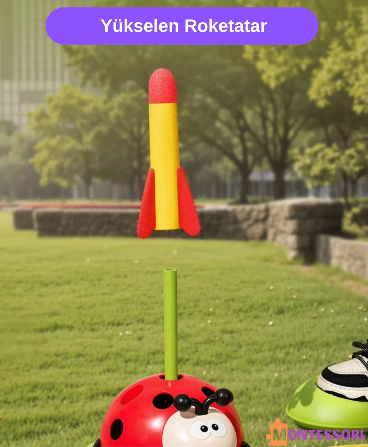 Uğur Böceği Montessori Çok Fonksiyonlu Çocuk Egzersiz ve Tırmanma - MAKKA