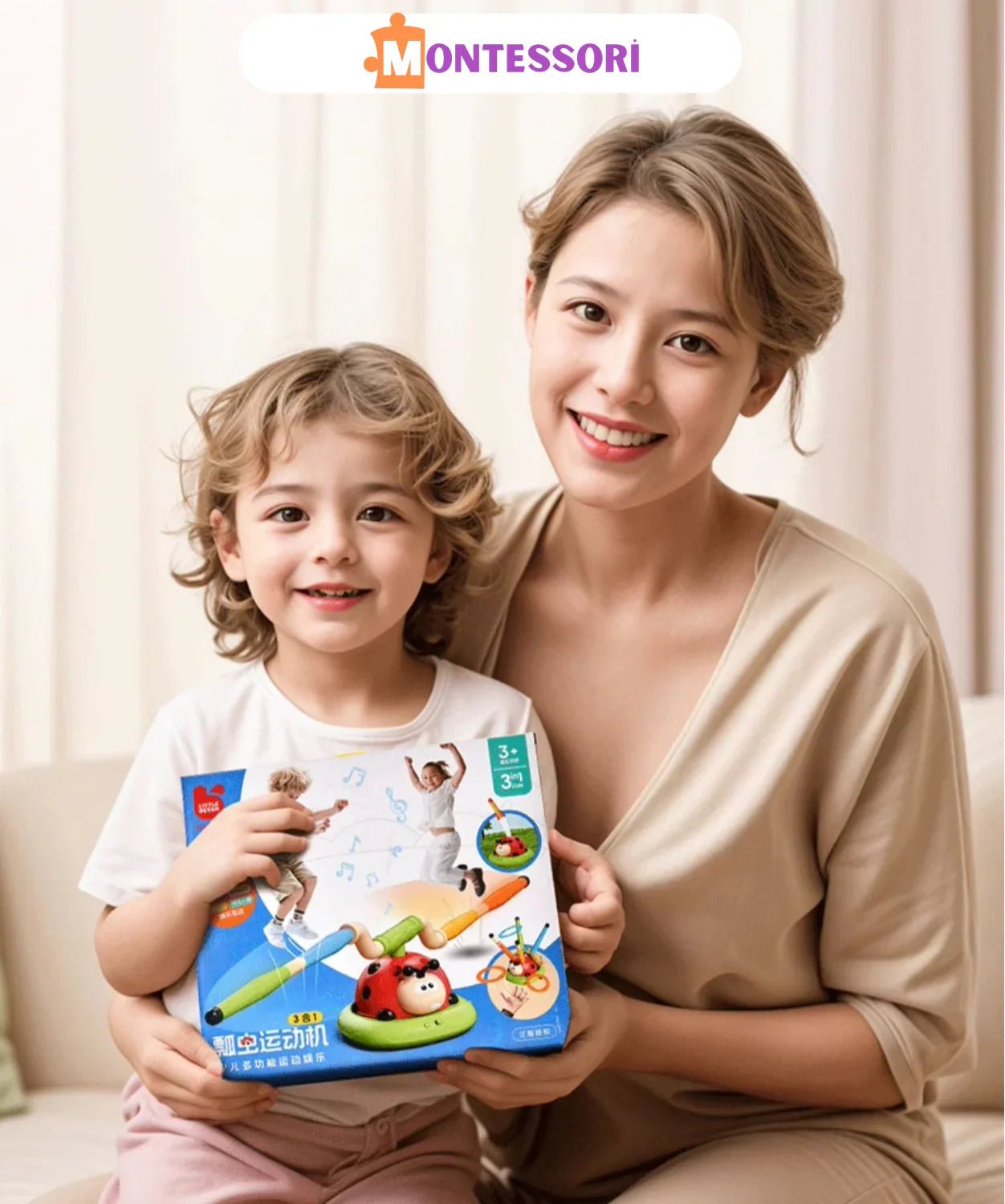 Uğur Böceği Montessori Çok Fonksiyonlu Çocuk Egzersiz ve Tırmanma - MAKKA