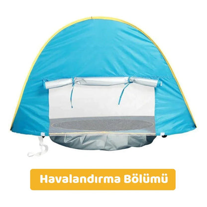 UV Koruyucu Bebek Plaj Çadırı Katlanır Taşıma Çantası Dahil - MAKKA