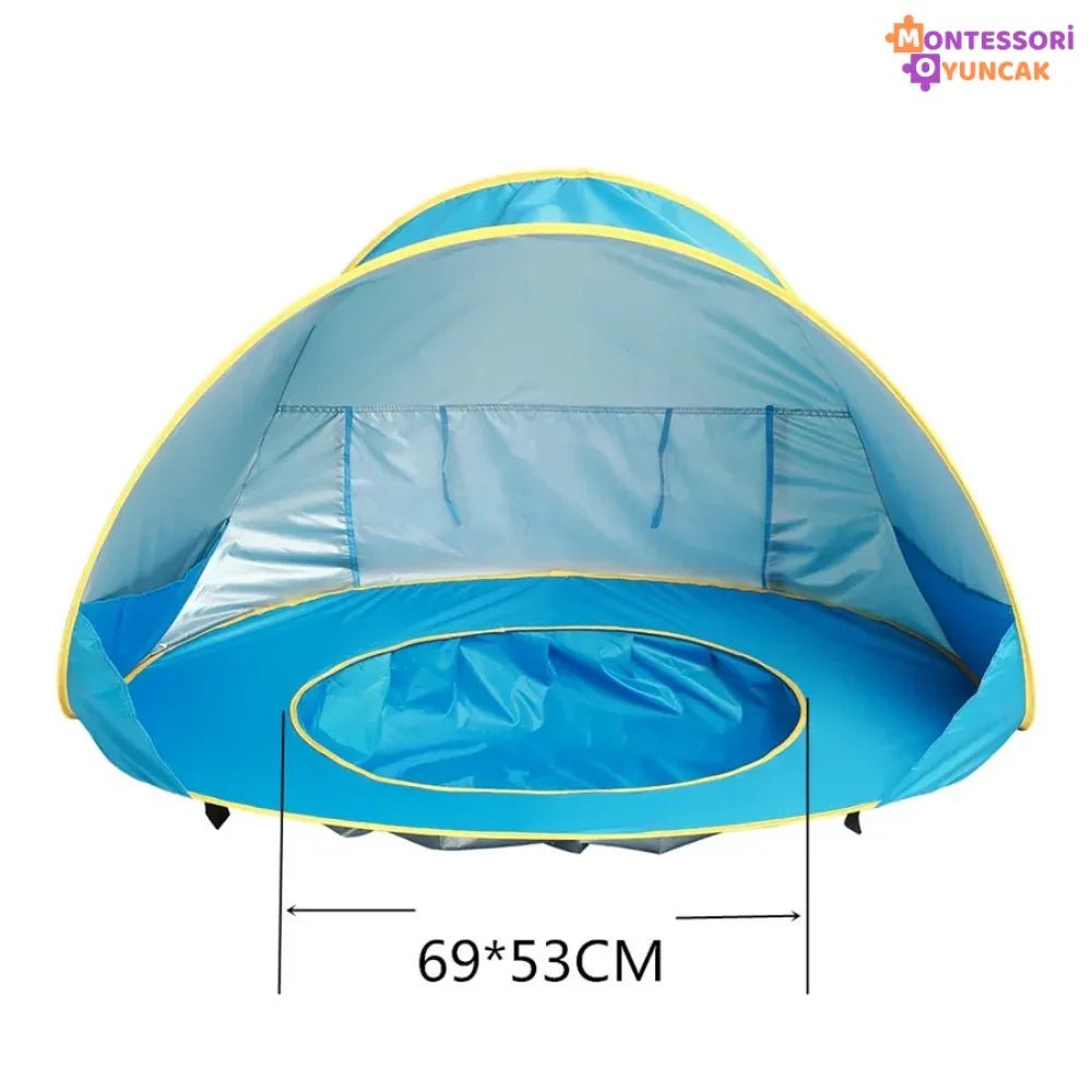 UV Koruyucu Bebek Plaj Çadırı Katlanır Taşıma Çantası Dahil - MAKKA