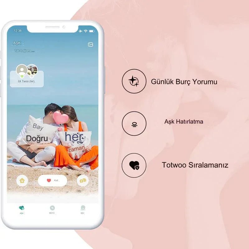 Uzak Mesafe Titreşimli Çift Bileklik - MAKKA