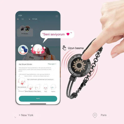 Uzak Mesafe Titreşimli Çift Bileklik - MAKKA