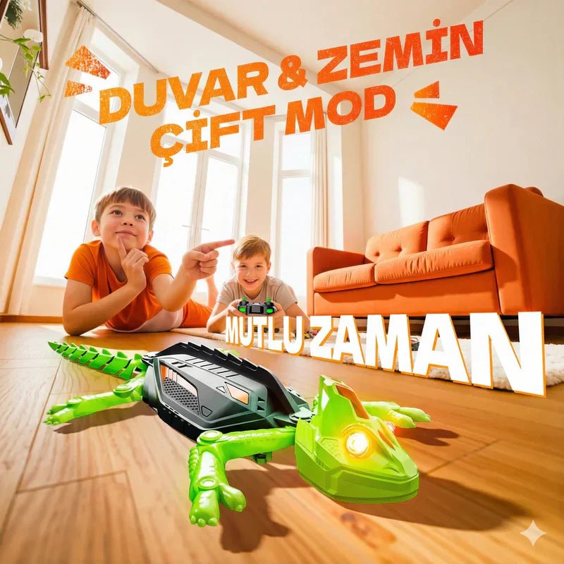 Uzaktan Kumandalı Kertenkele - Duvara Tırmanan Yürüyen Oyuncak Gecko - MAKKA