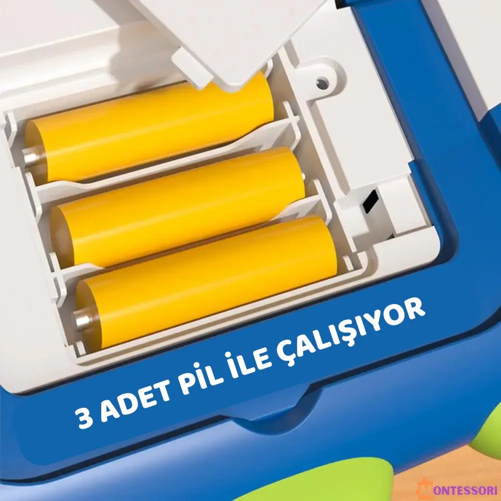 Uzay Temalı Eğitici Direksiyon Oyuncağı - Montessori Destekli Koordinasyon - MAKKA