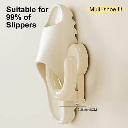 Vantuzlu Duvar Askısı Tuvalet Terlik Rafı Drenajlı Depolama Askısı - MAKKA