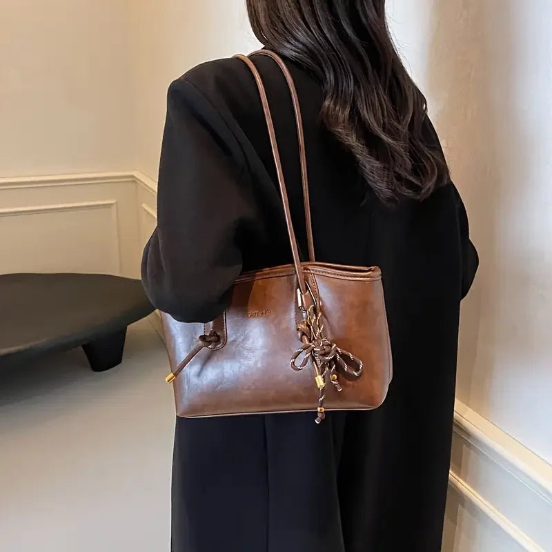 Vintage Stil Tote Çanta - MAKKA