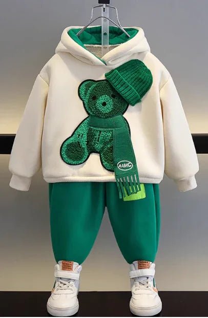 Yeşil Unisex Çocuk Takım - Bahar Esintili Konforlu Pamuklu Set - MAKKA